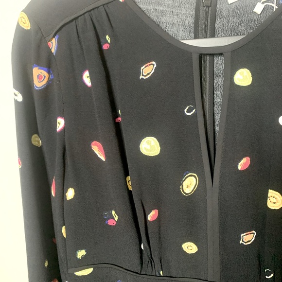 NWT Diane Von Furstenberg Andrea Dress in Polka Dot Agate / Black Sz. 6 - Picture 5 of 10